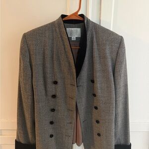 Valerie Stevens Black and Gray Blazer